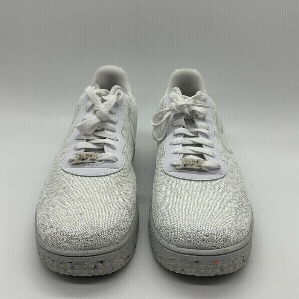 Men’s Nike AF1 Crater Flyknit NN White-Summit White DM0590-100 NWOB - Picture 3 of 5